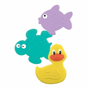 Коврики для ванны в наборе - Подводный мир, 3 штуки (Lubby, 15766/48/6)